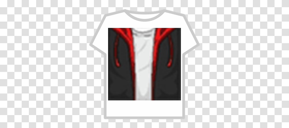 Roblox Skinsredhoodietemplate Roblox T Shirt Roblox Black, Clothing, Apparel, Sleeve, Long Sleeve Transparent Png