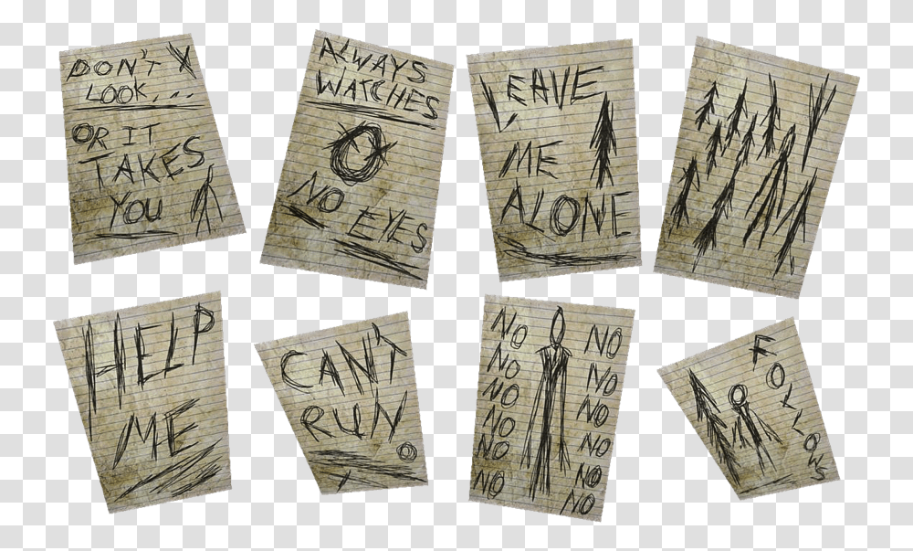 Roblox Stop It Slender Pages, Label, Wood, Tabletop Transparent Png