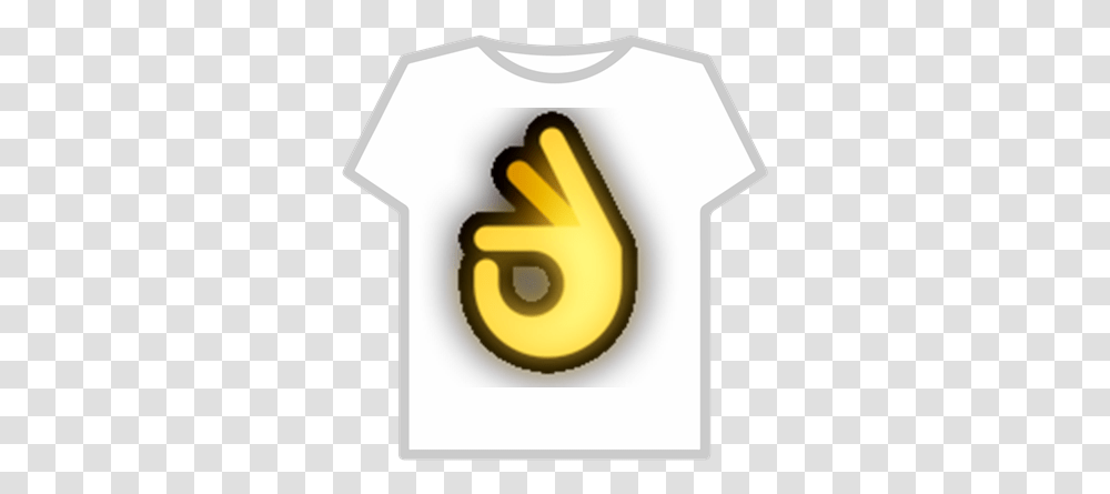 Roblox T Shirt Emoji Okay Hand, Number, Symbol, Text, Clothing Transparent Png