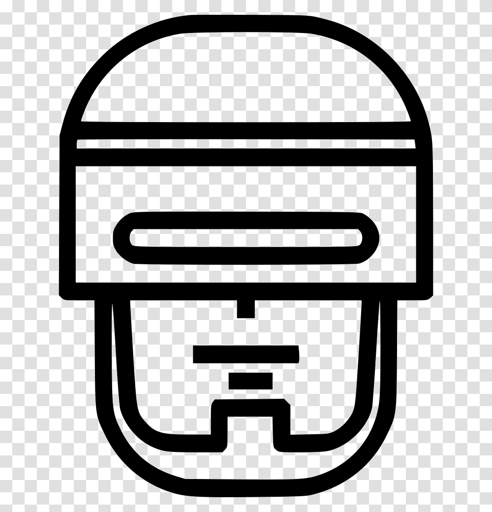 Robocop Humanoid Robot Superhero Icon Free Download, Stencil, Scale, Mailbox Transparent Png