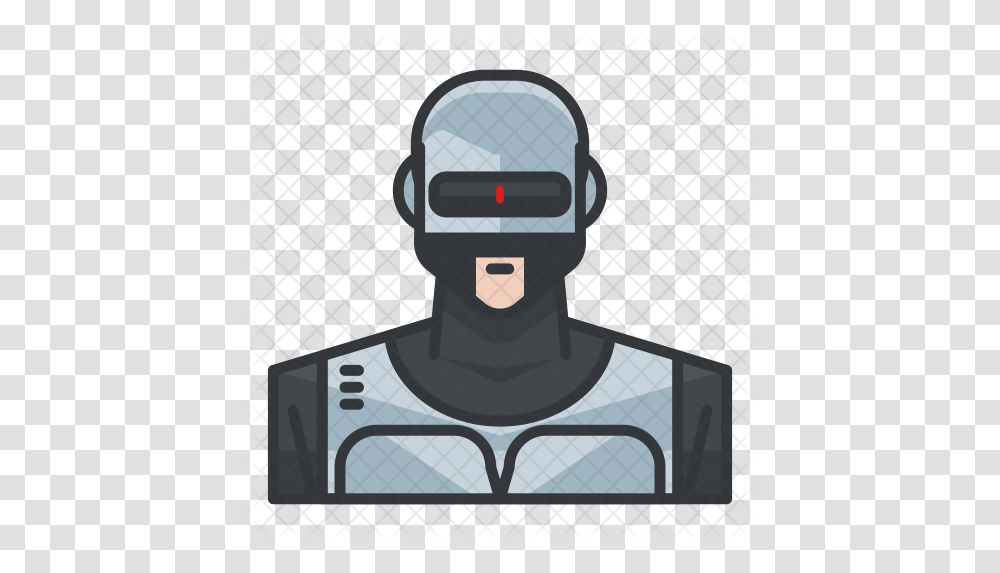 Robocop Icon Robot Profile, Ninja, Prison, Shooting Range, Batman Transparent Png