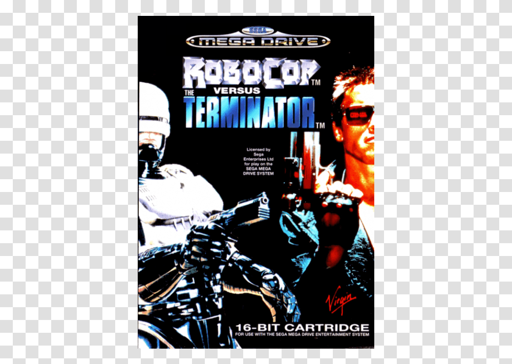 Robocop Versus The Terminator Sega, Poster, Advertisement, Flyer, Paper Transparent Png