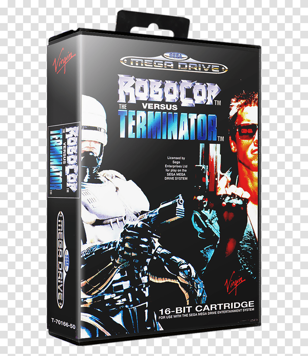 Robocop Vs Terminator Mega Drive, Poster, Advertisement, Flyer, Paper Transparent Png