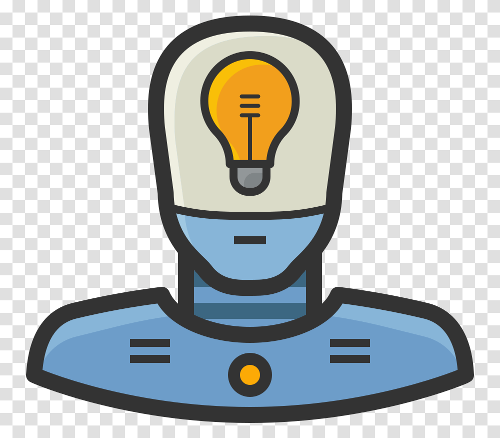 Robot 03 Icon Robot Icon, Light, Lightbulb Transparent Png