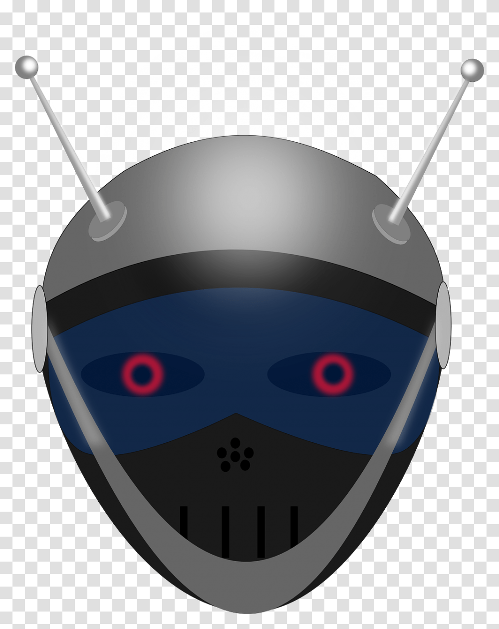 Robot Antena, Helmet, Apparel, Mask Transparent Png
