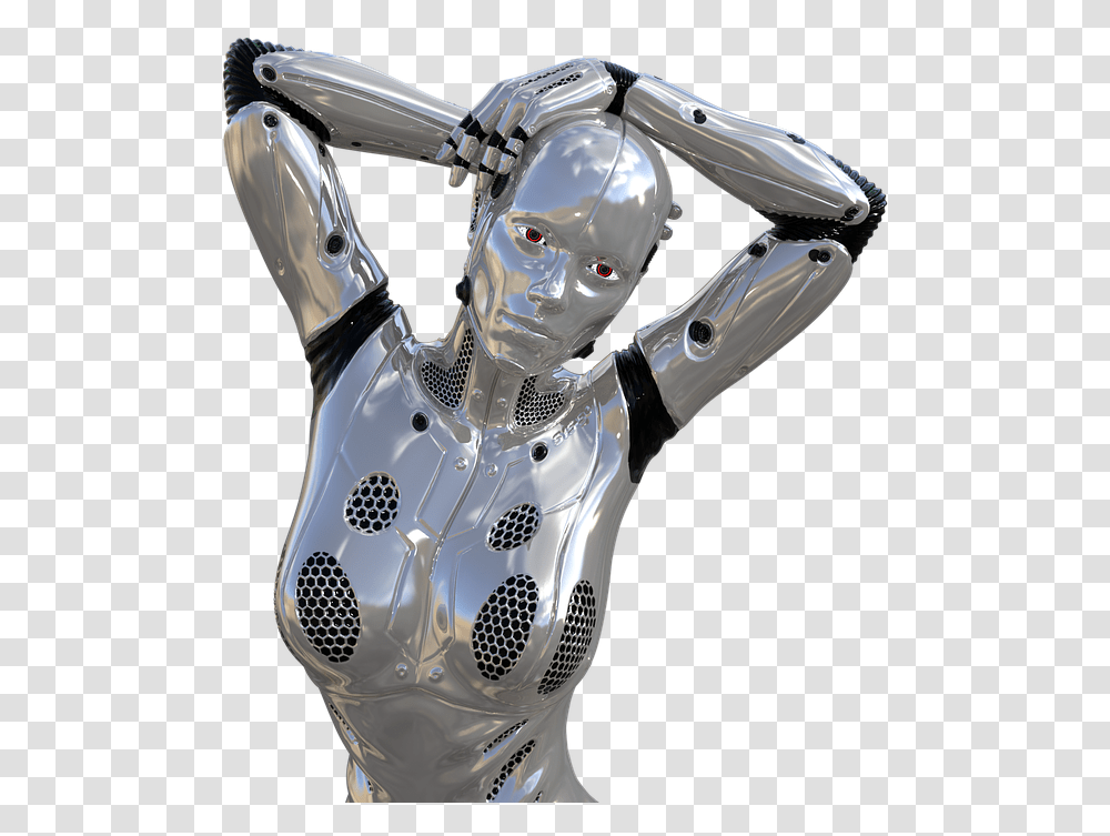 Robot Artificial Intelligence Cyborg Futuristic Robot Sexy, Helmet, Apparel, Machine Transparent Png