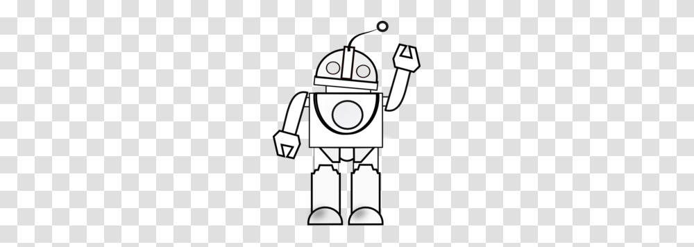 Robot Black And White Clipart, Gas Pump, Machine Transparent Png