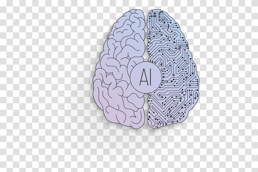 Robot Brain Artificial Intelligence Image Of Brain, Pattern, Maze, Labyrinth, Doodle Transparent Png