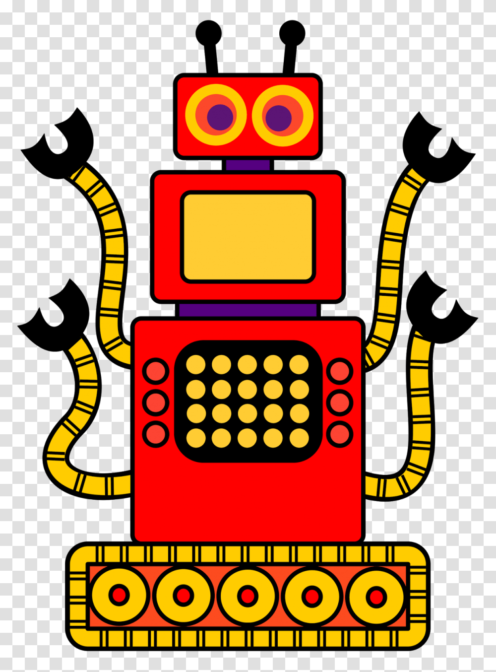 Robot Clip Art Black And White Free Clipart Images Transparent Png