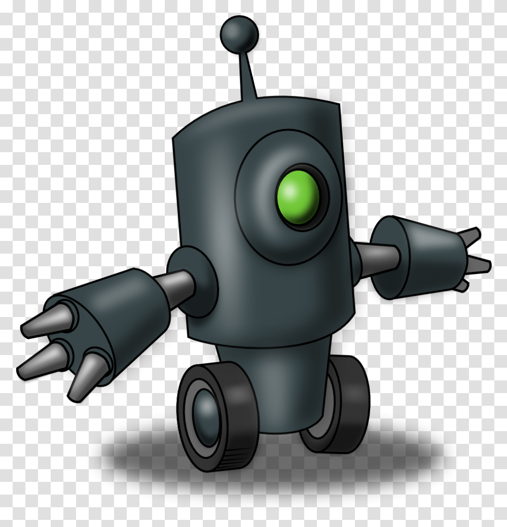 Robot Clipart Cliparts And Others Art Inspiration One Eyed Robot, Telescope, Microscope Transparent Png