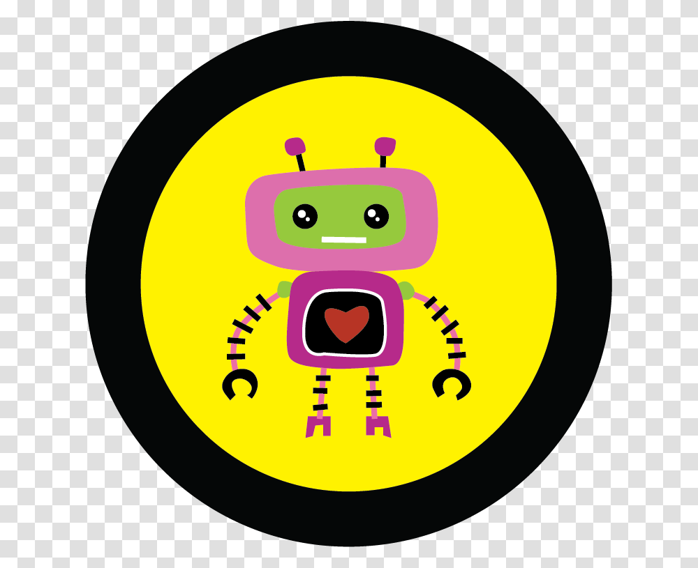 Robot Clipart Download Circle, Logo, Trademark, Badge Transparent Png