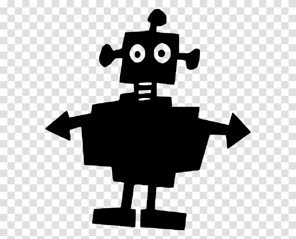 Robot Droide Nickelodeon Art Silhouette, Gray, World Of Warcraft Transparent Png