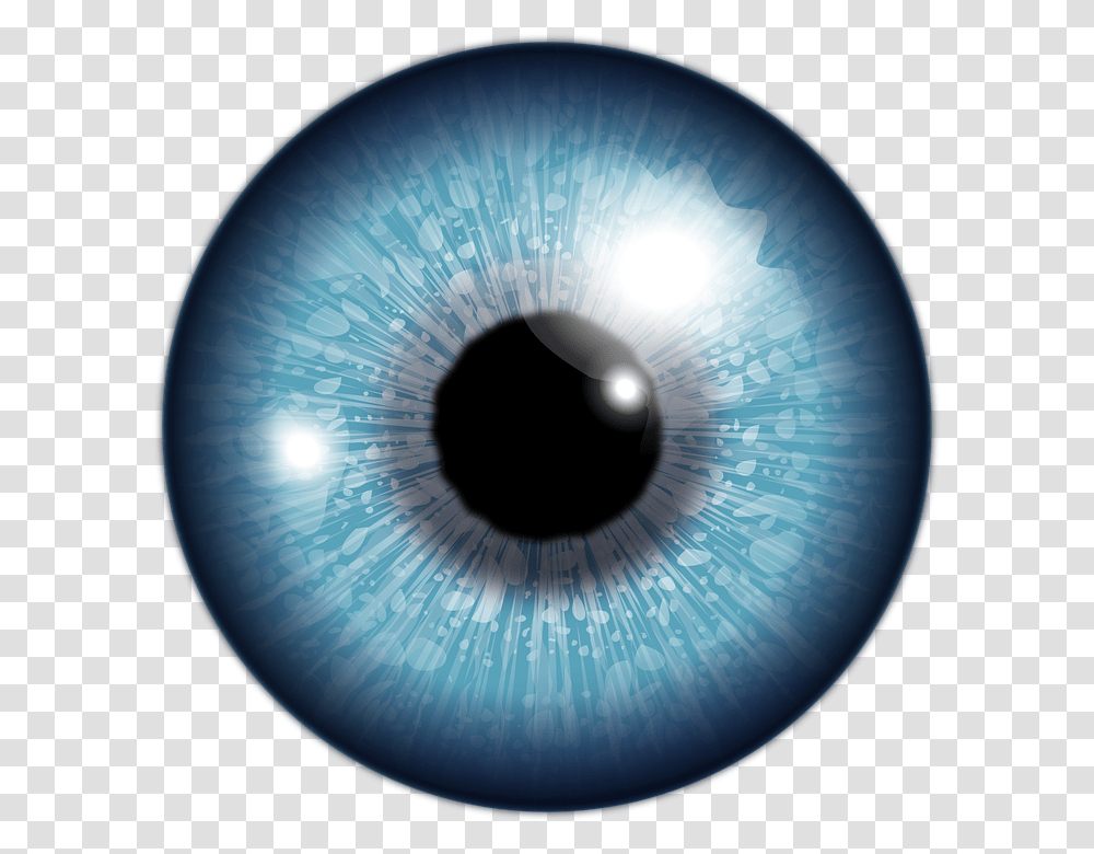 Robot Eye Blue Contact Lens, Sphere, Planet, Outer Space, Astronomy Transparent Png