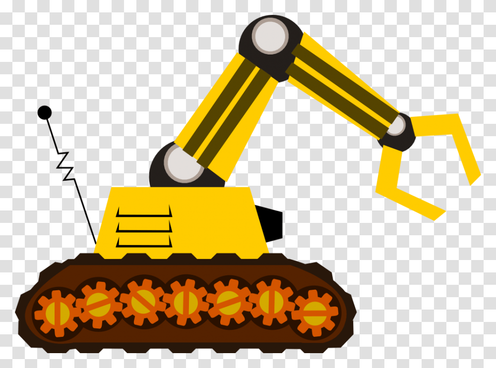 Robot Free To Use Cliparts, Bulldozer, Tractor, Vehicle, Transportation Transparent Png