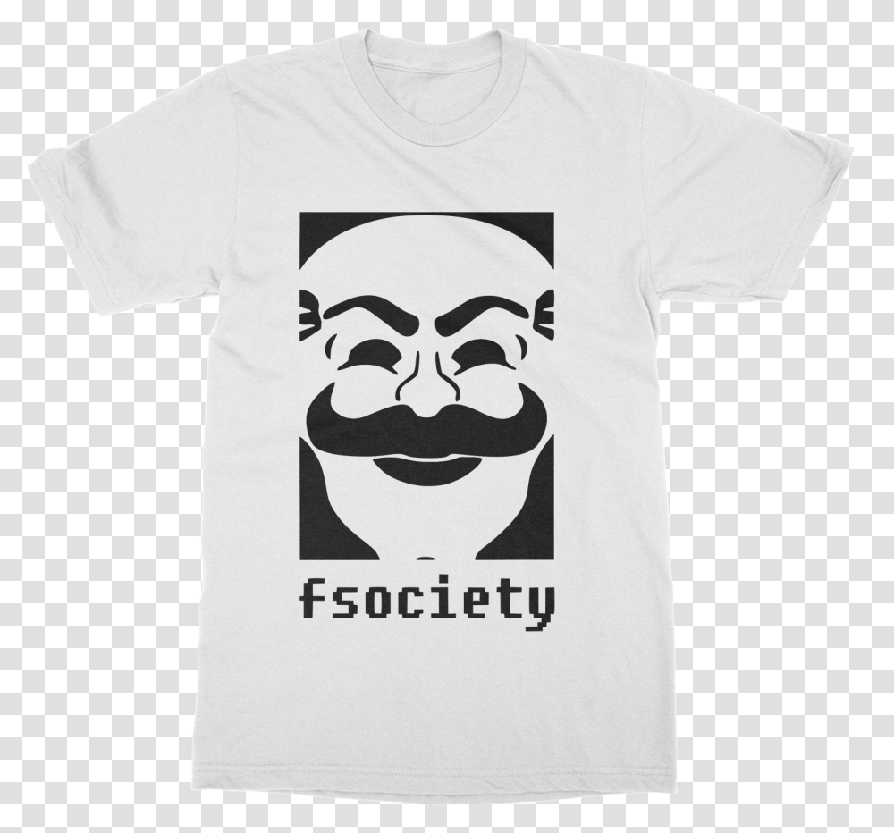 Robot Fsociety Theme T Shirt In India By Silly Punter Sardar Patel T Shirt, Apparel, T-Shirt, Face Transparent Png