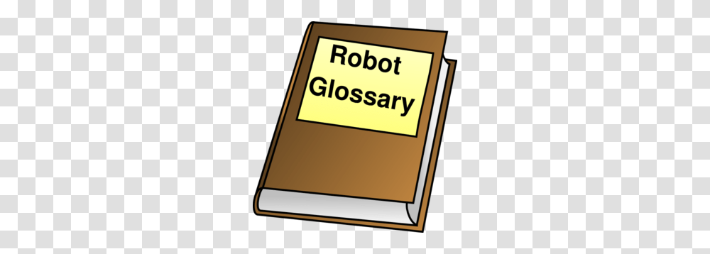 Robot Glossary Clip Art, Label, Diary, Book Transparent Png