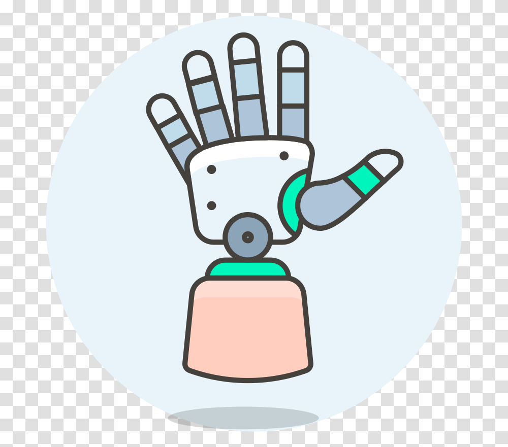 Robot Hand Icon Icon, Cowbell, Pottery, Paper, Drawing Transparent Png