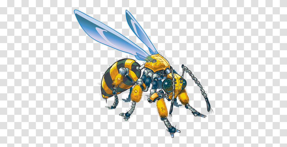Robot Hornet, Wasp, Bee, Insect, Invertebrate Transparent Png