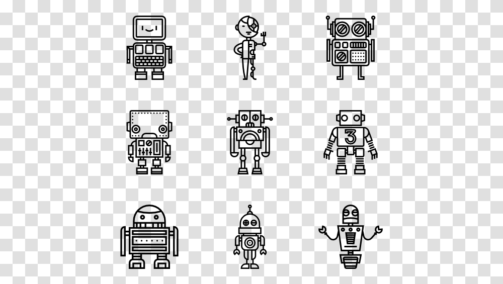 Robot Icon Vector Free, Gray, World Of Warcraft Transparent Png