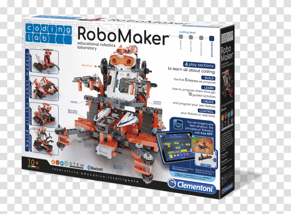 Robot Maker Pro Clementoni, Mobile Phone, Electronics, Toy Transparent Png