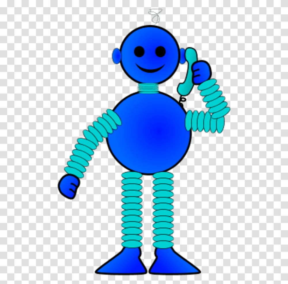 Robot Talking On Telephone Robot Body Art Clip, Lamp, Machine Transparent Png