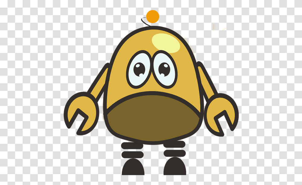 Robot Triste, Pac Man, Bee Transparent Png