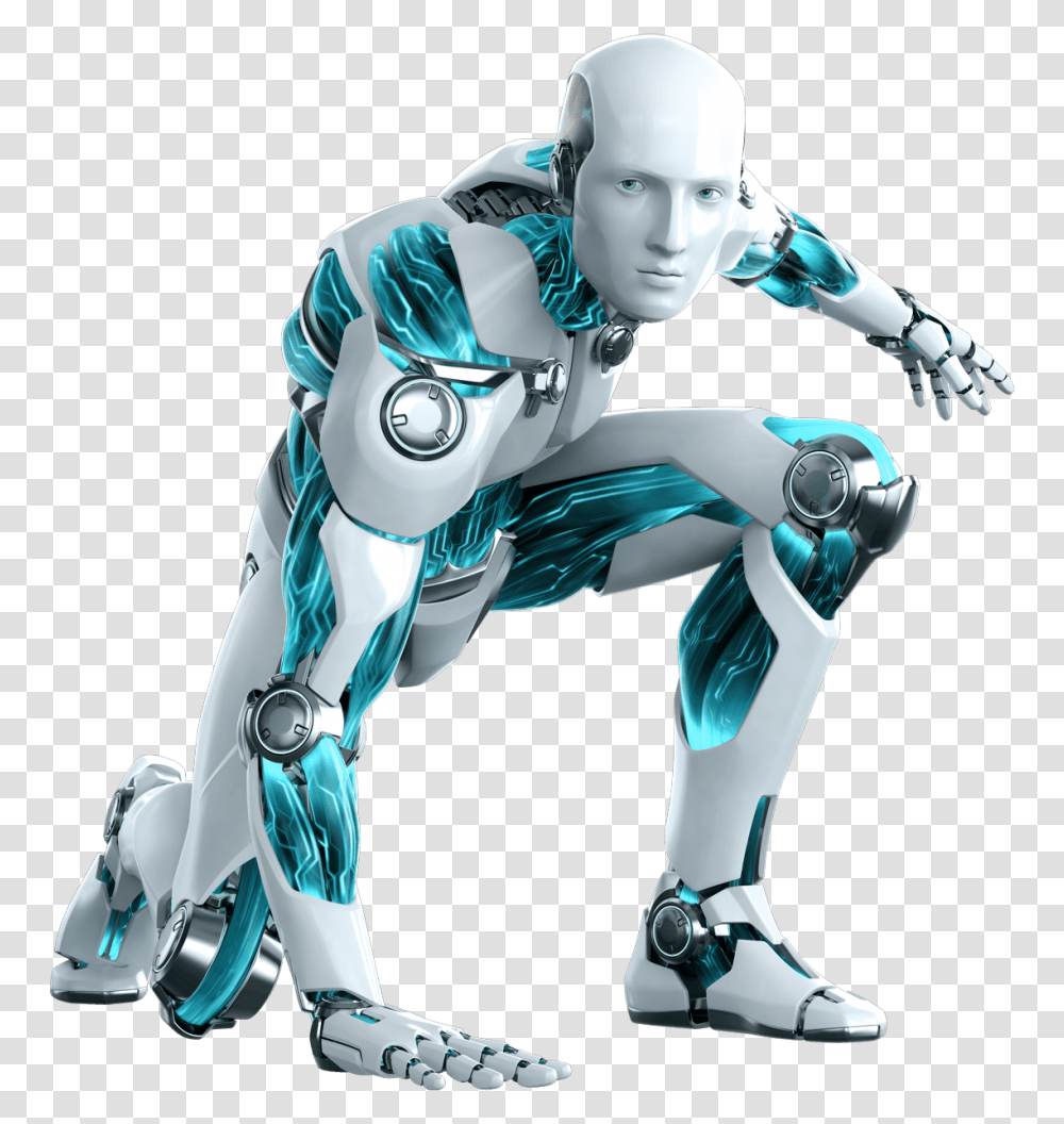 Robot Warm Up Android Humanoid Robot, Person Transparent Png