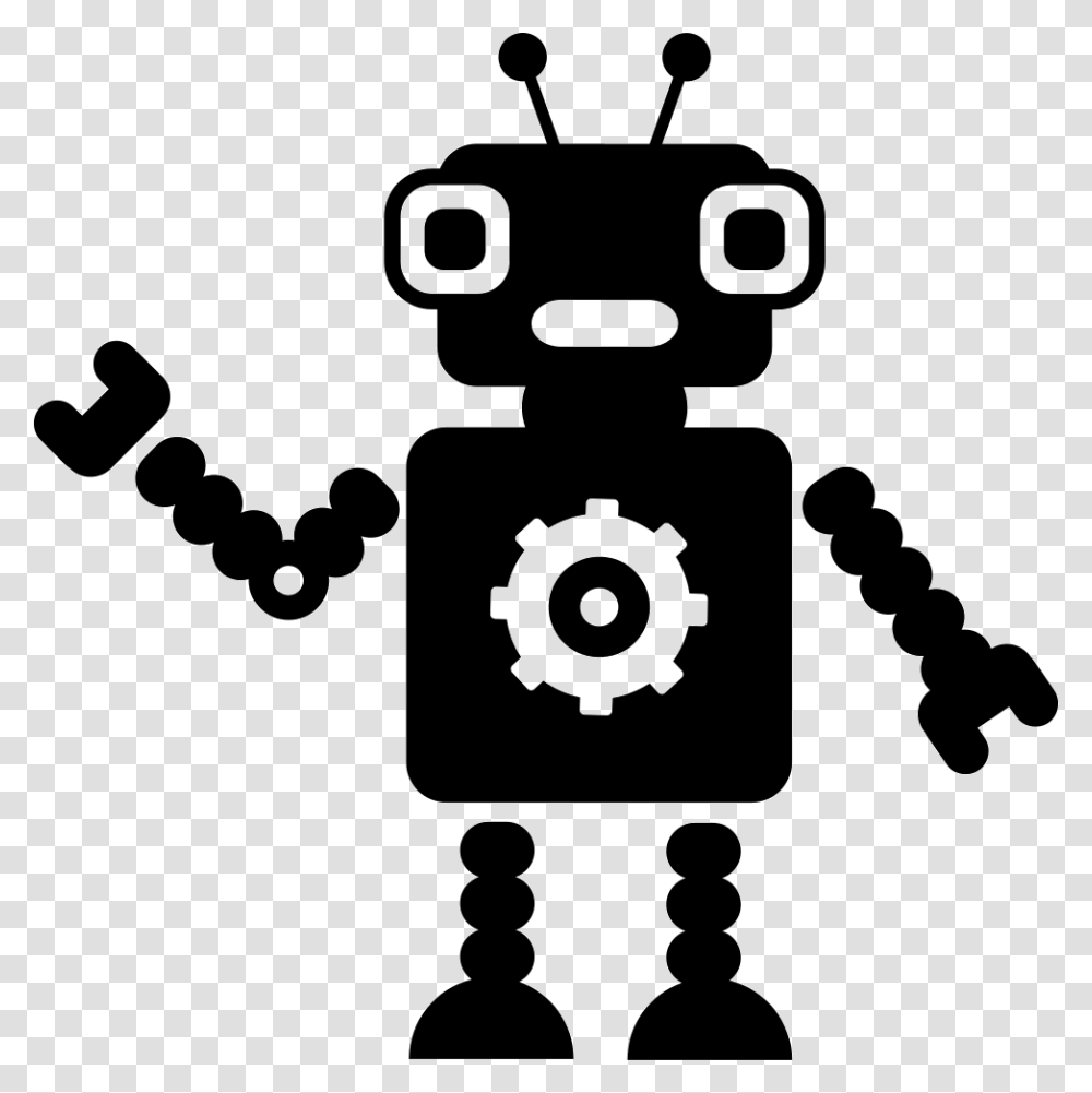 Robot With A Gear Computer Science Background Transparent Png