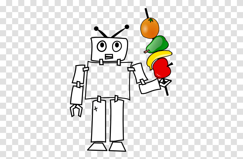 Robot With Fruit Kabob Clip Art, Performer Transparent Png