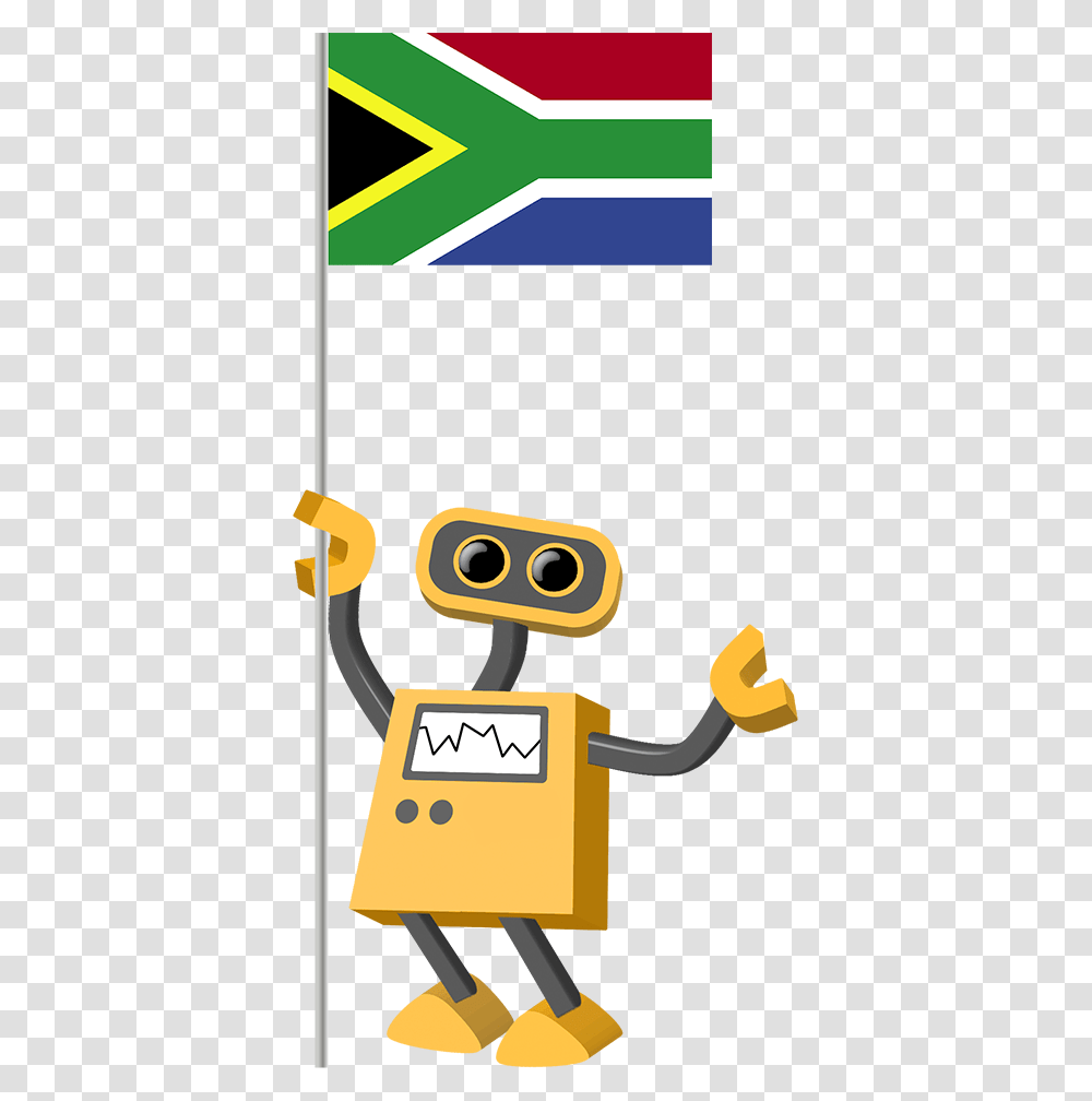 Robot With Stop Sign, Label, Poster, Advertisement Transparent Png
