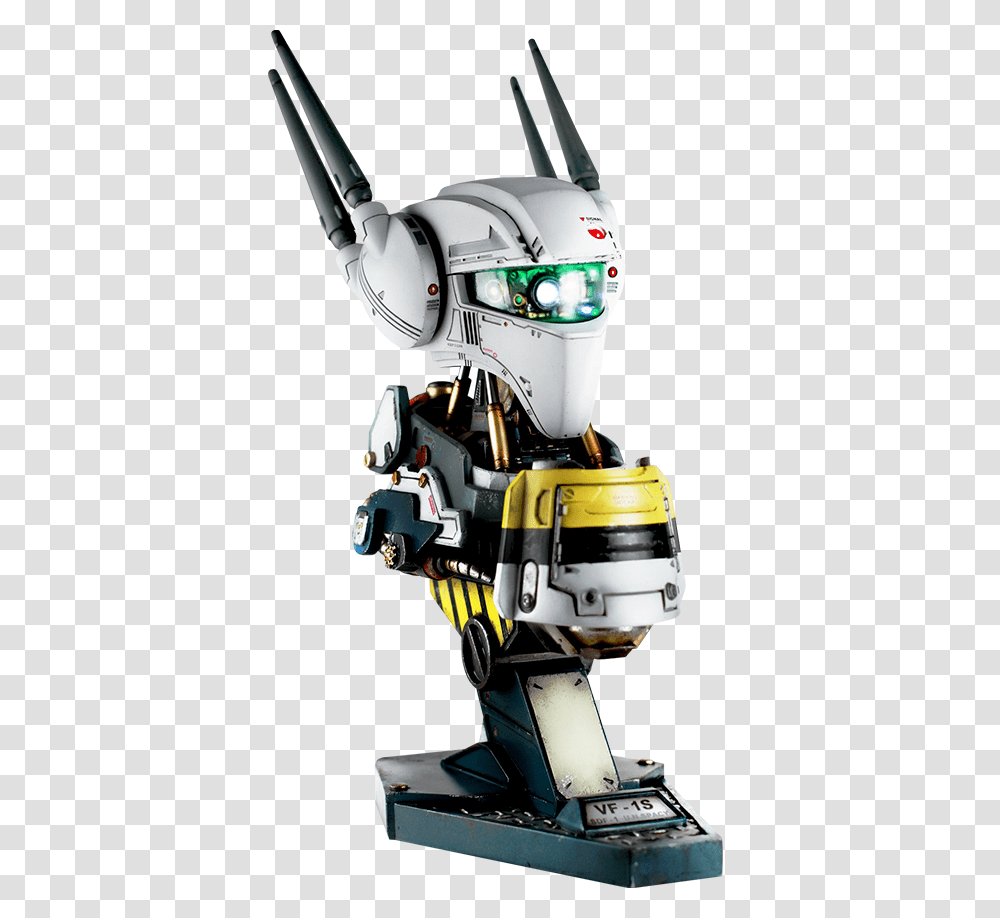 Robotech Saga Valkyrie Vf Mechanical Bust Statue, Machine, Apparel, Motor Transparent Png