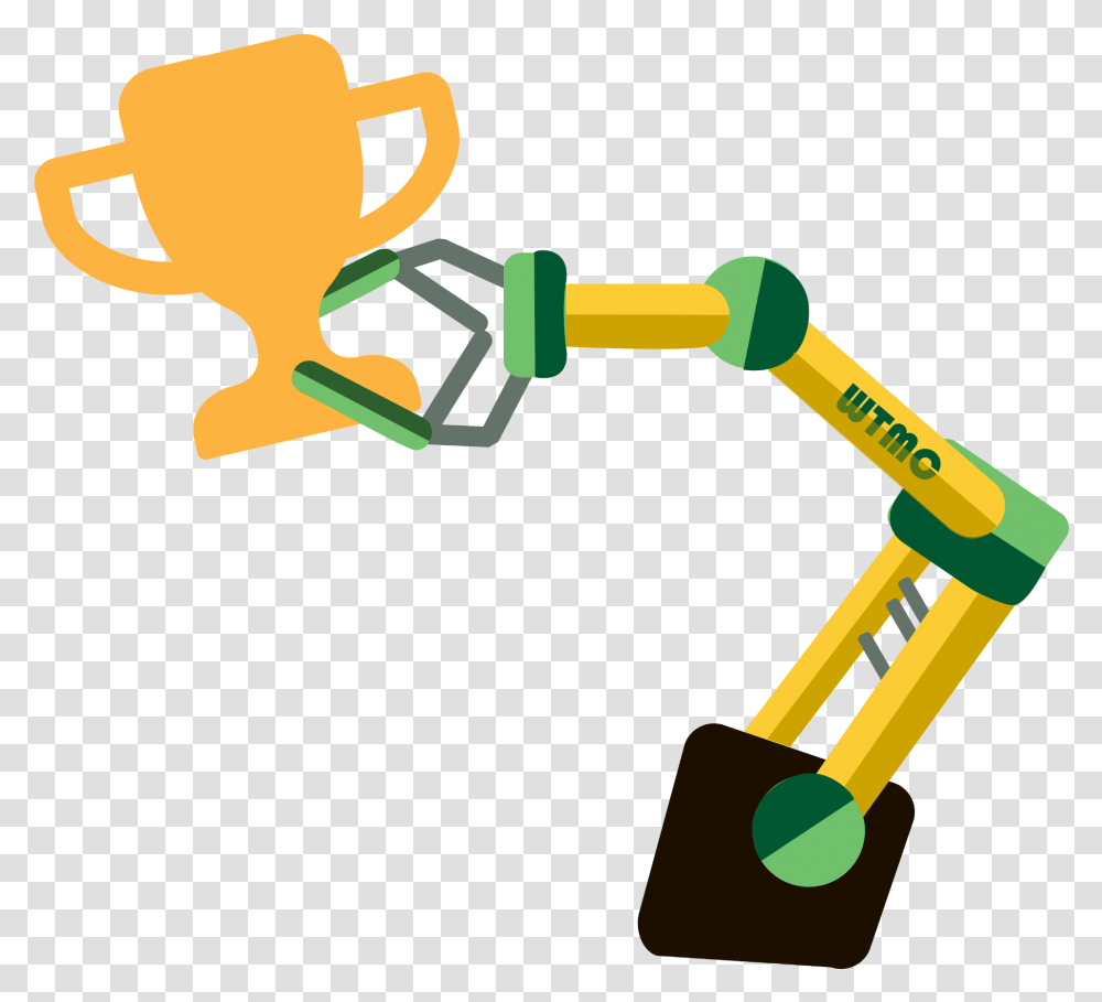 Robotic Arm Holding A Trophy In Its Claw, Slingshot Transparent Png