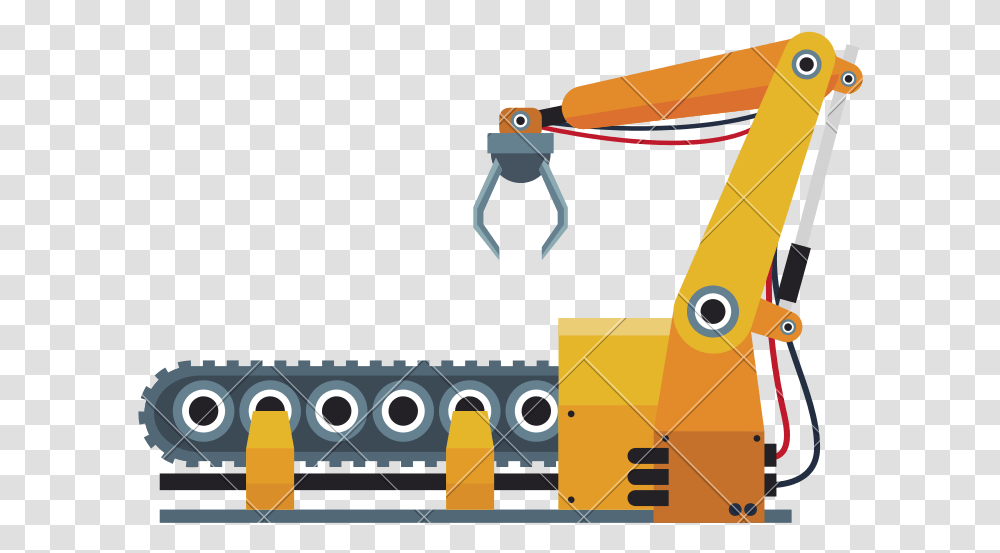 Robotic Production Line Manufacturing Production Line Illustration, Animal, Insect, Invertebrate, Airplane Transparent Png