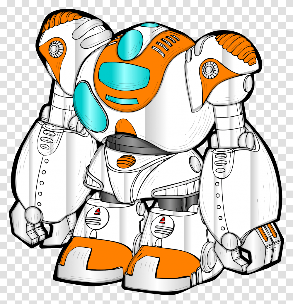 Robots Clipart Easy, Helmet, Drawing Transparent Png