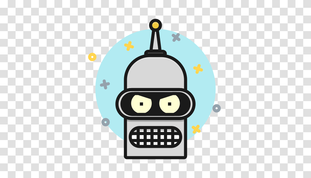 Robots Robot Bender Futurama Icon Free Of Robot Icons, Label, Number Transparent Png