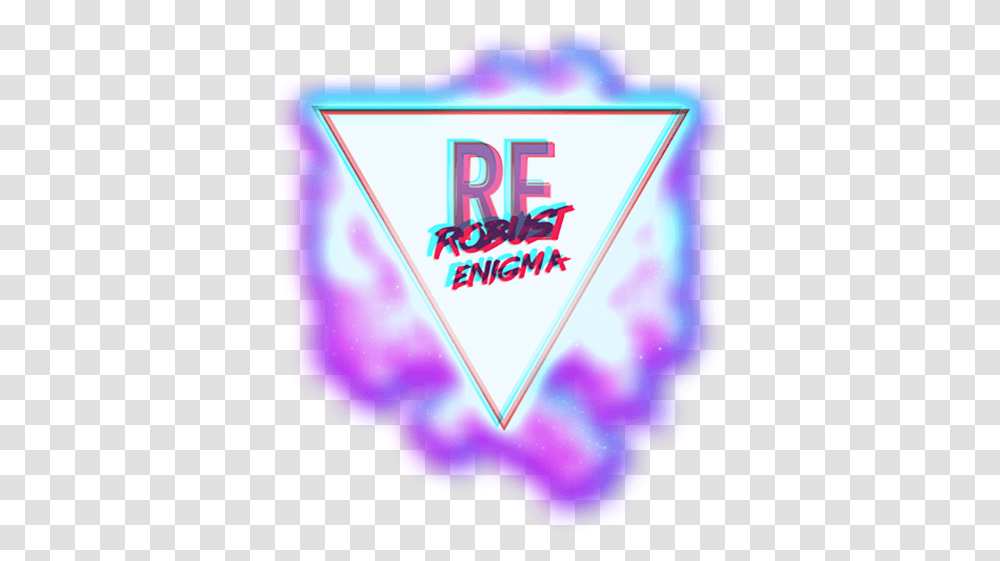 Robust Enigma Retro Wave Logo Lilac, Plectrum, Light, Heart, Triangle Transparent Png