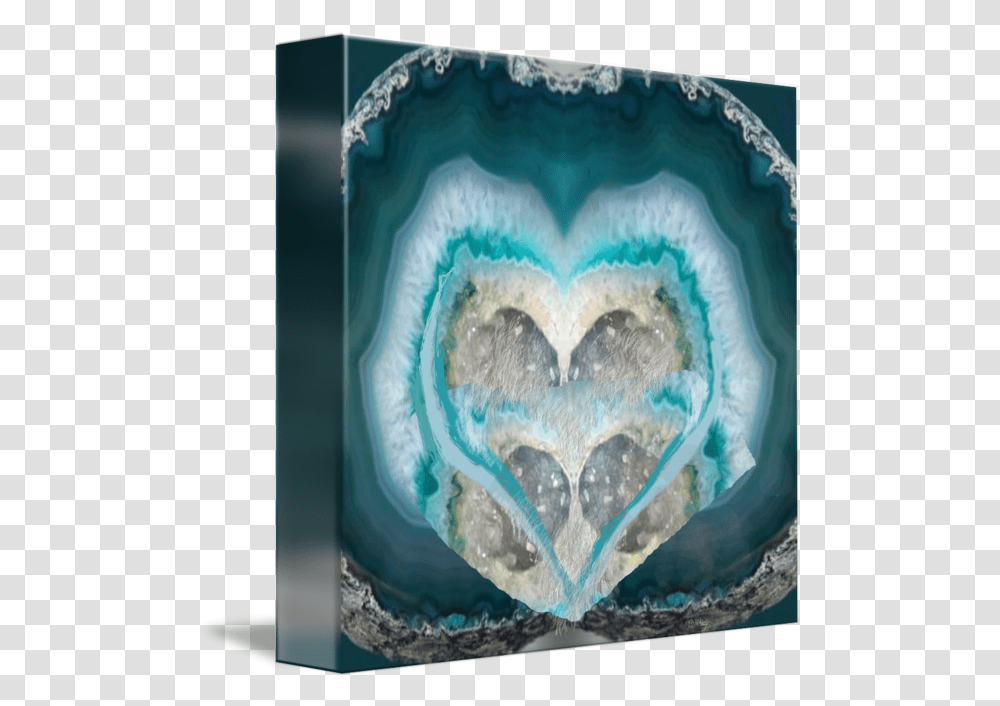 Rock And Blue Heart Geode By Mary Rucker Lovely, Gemstone, Jewelry, Accessories, Accessory Transparent Png