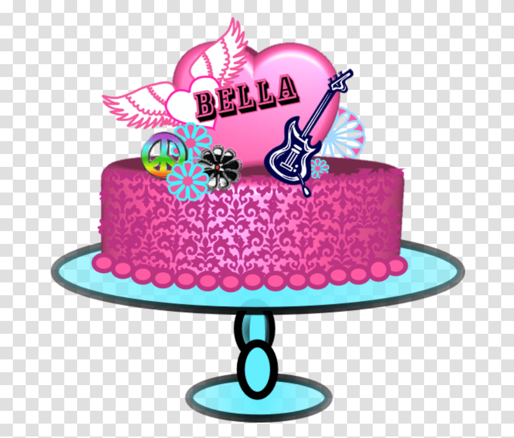 Rock And Roll Birthday Cake, Dessert, Food, Icing, Cream Transparent Png