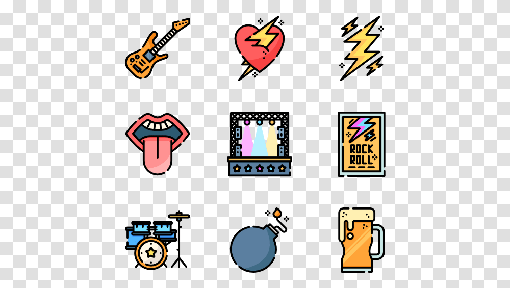 Rock And Roll Icon, Leisure Activities, Pac Man, Guitar, Musical Instrument Transparent Png