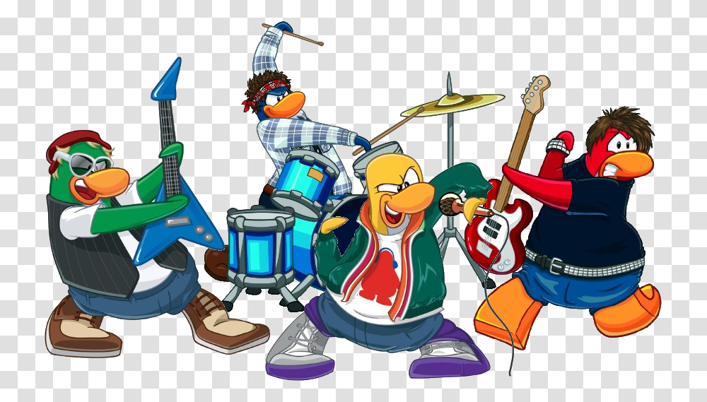 Rock Band Clip Art Cliparts And Others Inspiration Club Penguin G Billy, Person, Human, Drum, Percussion Transparent Png