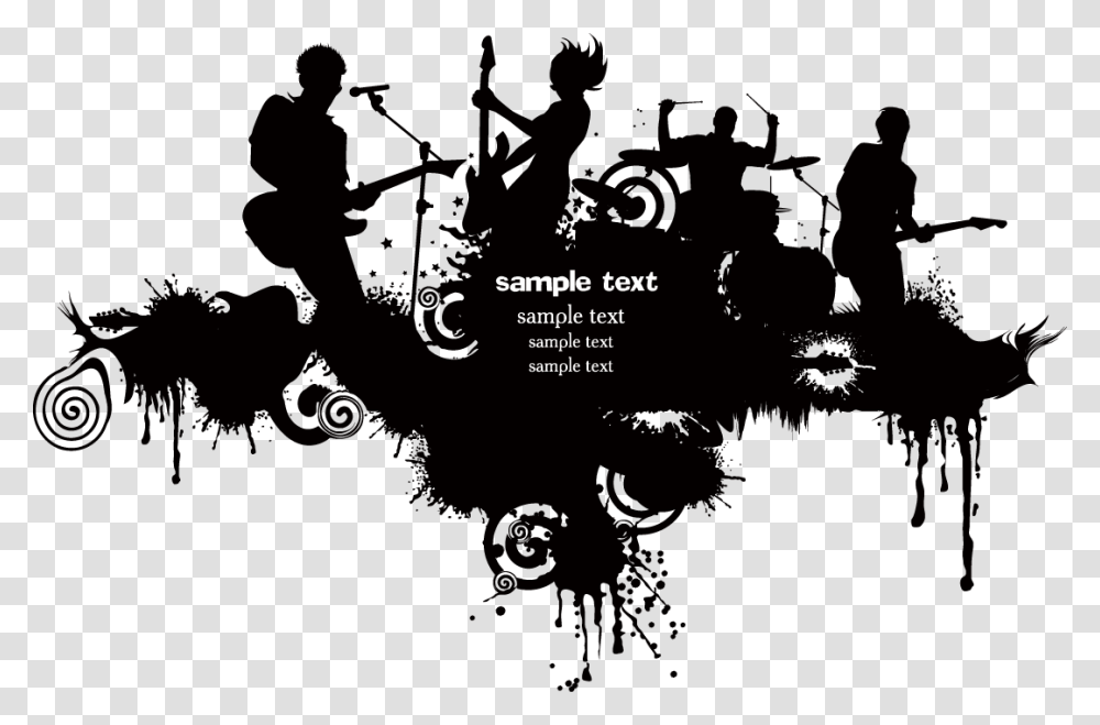 Rock Band Download Music Band Logo, Person, Human, Musician, Musical Instrument Transparent Png