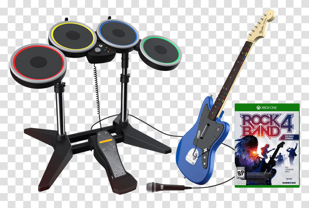 Rock Band Rivals Ps4 Download, Guitar, Leisure Activities, Musical Instrument, Drum Transparent Png