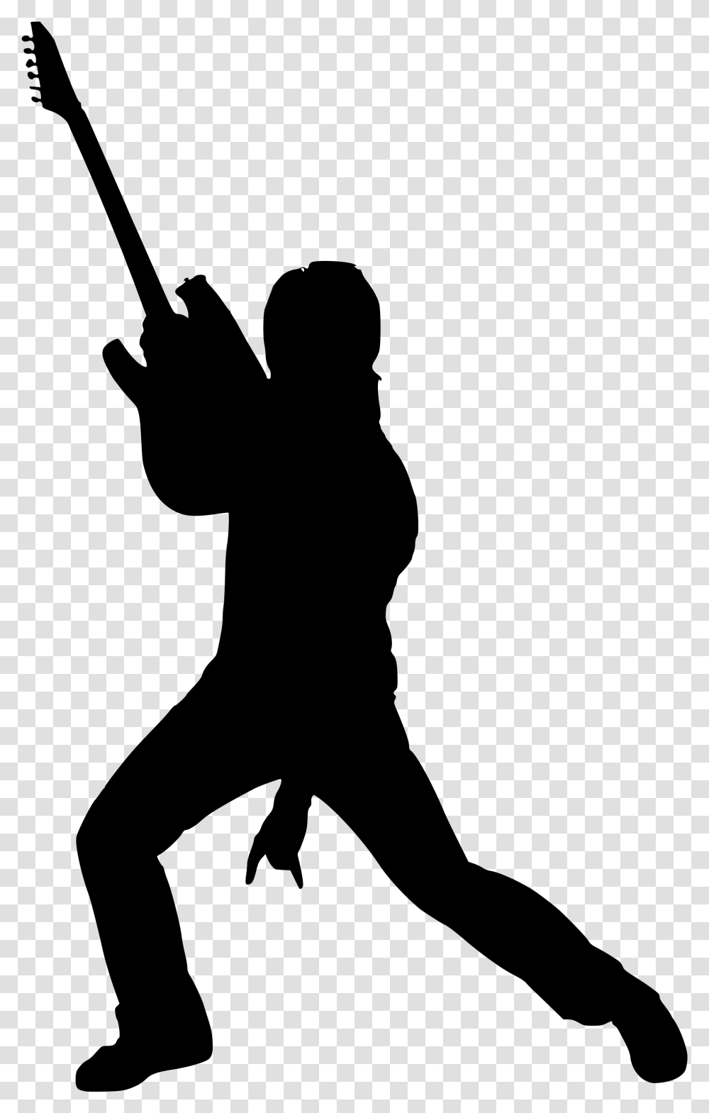Rock Band Silhouette Clipart Free Download Rock Star Silhouette, Gray, World Of Warcraft Transparent Png