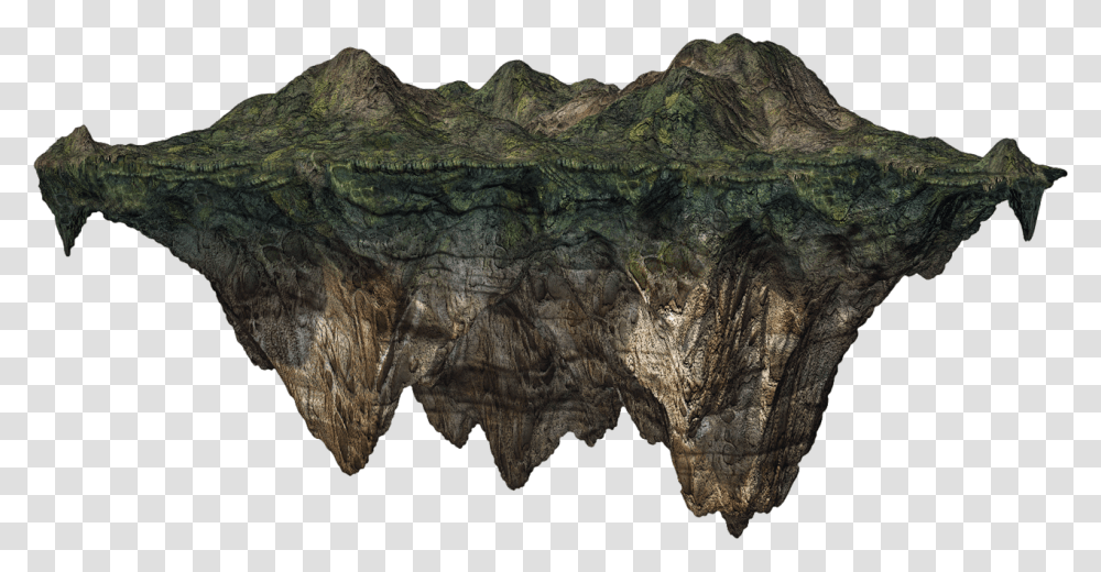 Rock By Fumar Porros Floating Rock, Nature, Outdoors, Cave, Painting Transparent Png