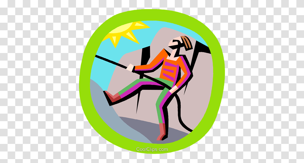 Rock Climbing Royalty Free Vector Clip Art Illustration, Cleaning, Outdoors, Musician, Musical Instrument Transparent Png