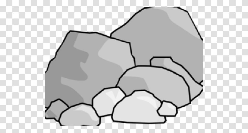 Rock Clipart Black And White, Nature, Outdoors, Soccer Ball, Snow Transparent Png