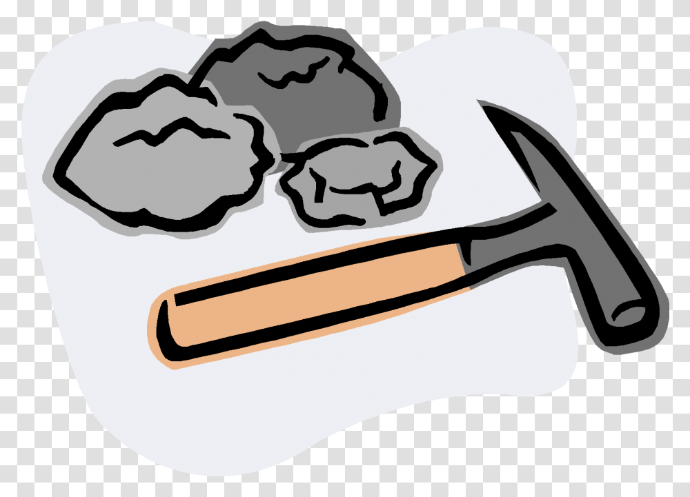 Rock Clipart Gif Rocks And Soils, Hammer, Tool, Food, Text Transparent Png