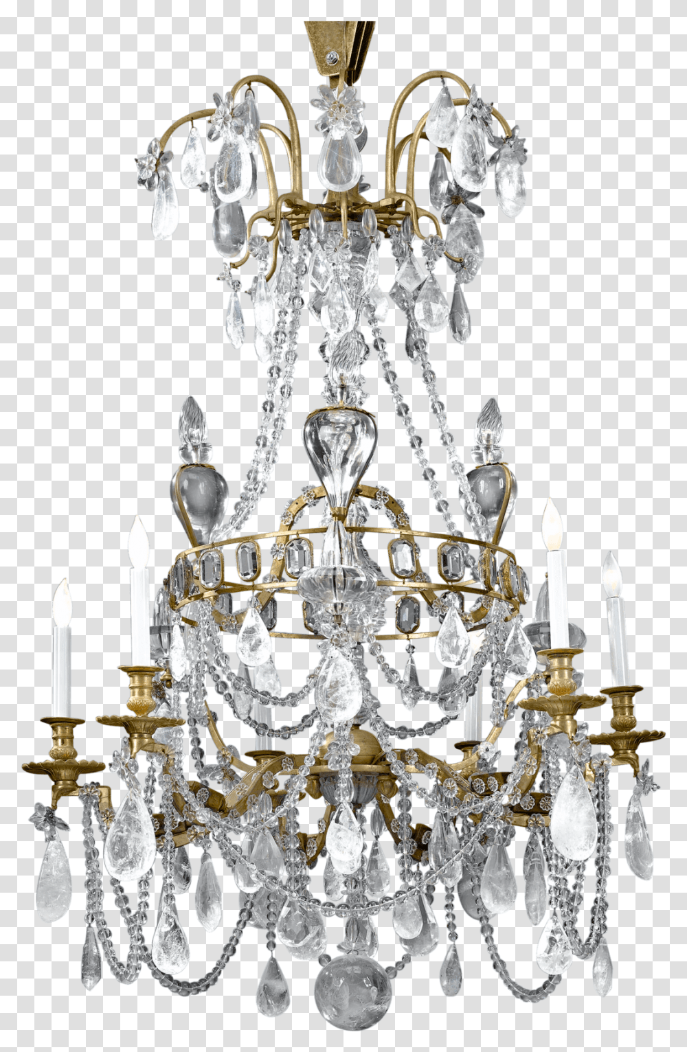 Rock Crystal Chandelier 18th Century 18th Century Chandelier, Lamp Transparent Png