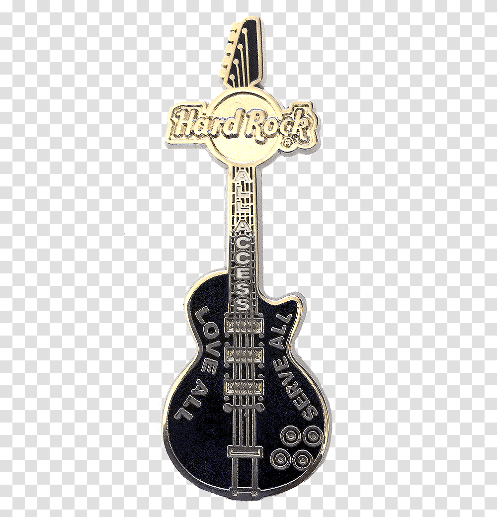 Rock Guitar Clipart Hard Rock Guitar Pin, Cross, Leisure Activities, Musical Instrument Transparent Png