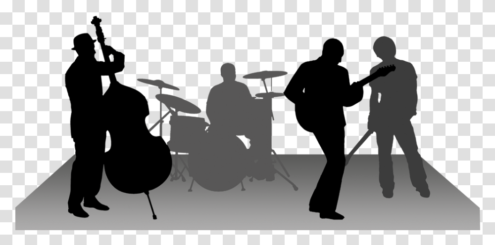 Rock Music Band Playing, Musician, Person, Musical Instrument, Human Transparent Png
